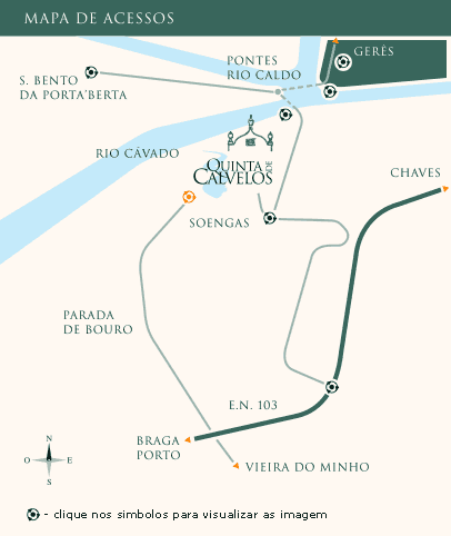 mapa de localização Quinta de Calvelos